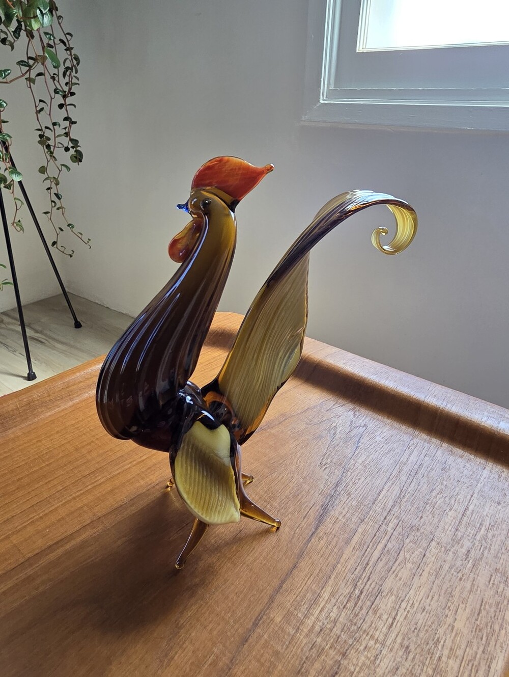 Handblown Glass Rooster